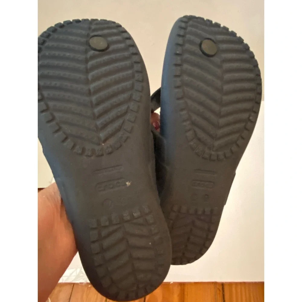 Crocs Athens Flip Flops Navy Blue Womens Size 10 Comfort Thong Sandals‎